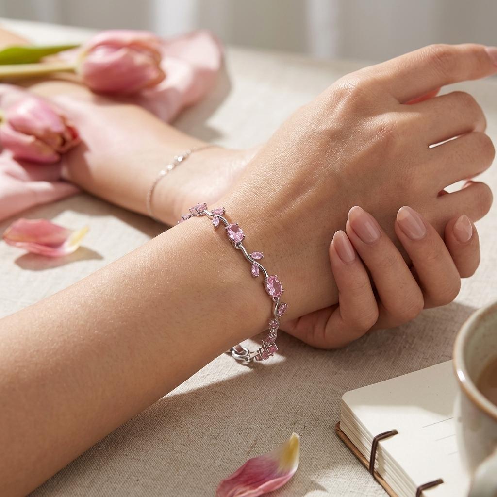 Luminous Crystal Stones Tulip Bracelet