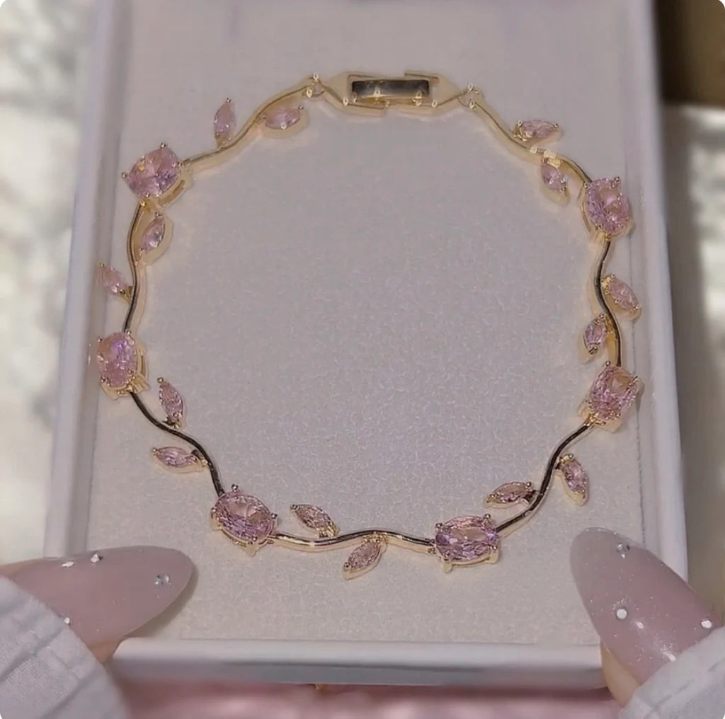 Luminous Crystal Stones Tulip Bracelet