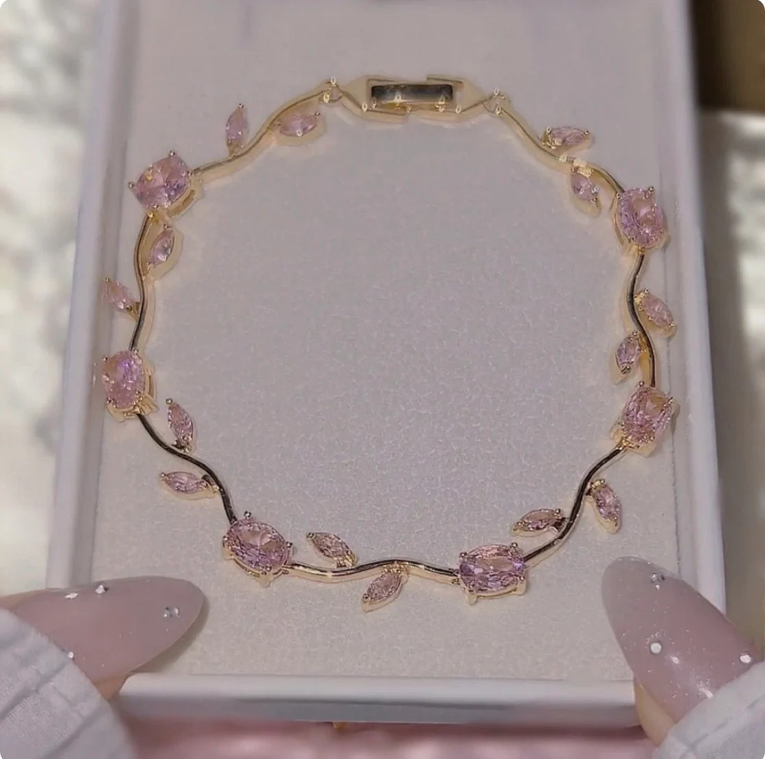 Luminous Crystal Stones Tulip Bracelet