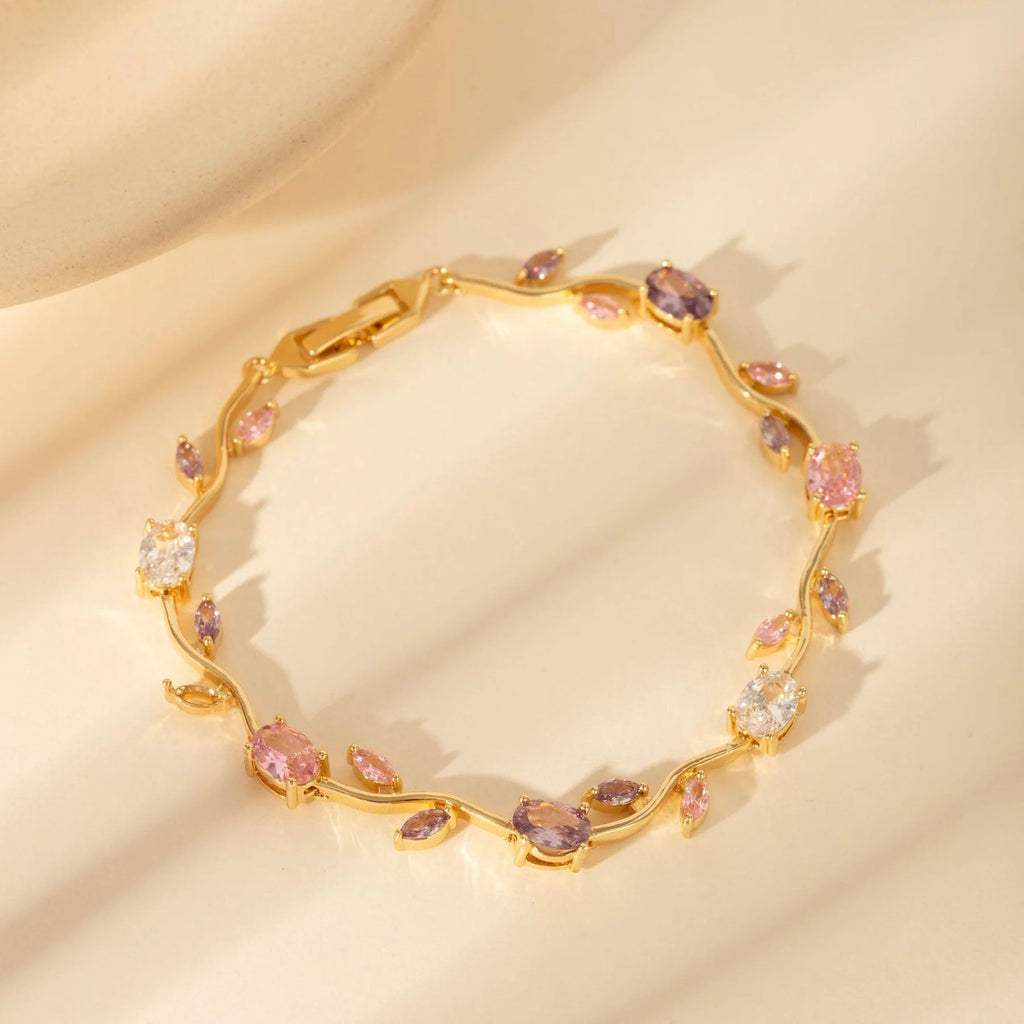Luminous Crystal Stones Tulip Bracelet
